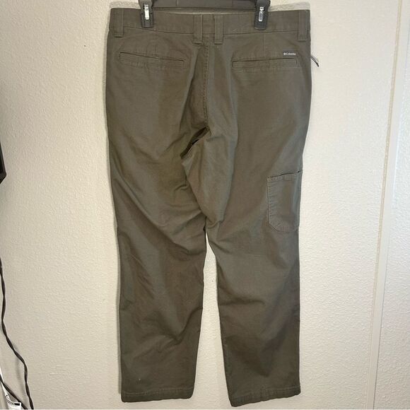 Columbia Sportswear Company Men’s 36x32 Straight Leg Green/Gray Work Cargo Pants - Picture 8 of 15